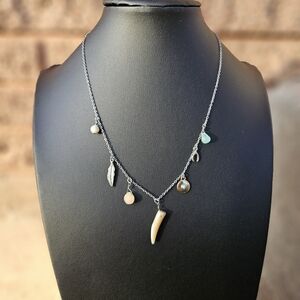 American Eagle Outfitters Silver Charm Necklace